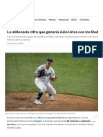 La Millonaria Cifra Que Ganaría Julio Urías Con Los Dodgers Este 2022 - Infobae