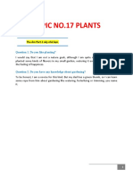 Speaking No.17 Plants