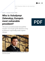 Who Is Volodymyr Zelenskyy, Europe's Most Vulnerable President? - Russia-Ukraine Crisis News - Al Jazeera