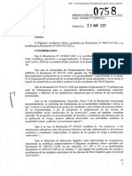 0758-21 CGE Modifica Transitoriamente El Régimen Académico Marco