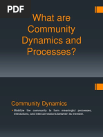 What Are Community Dynamics and Processes?