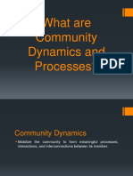 What Are Community Dynamics and Processes?