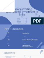 Factors Affecting International Investment in India