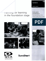 Planning For Learning in The Foundation Stage: Surestlirt
