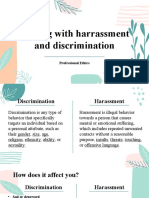 Dealing With Harrassment and Discrimination: Professional Ethics