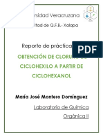 Obtención de Cloruro de Ciclohexilo a partir de Ciclohexanol