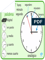 T T 18861 Tapiz de Vocabulario El Reloj Analoacutegico - Ver - 1