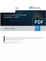 Barracuda CloudGen Firewall Foundation Student Guide Rev2.0