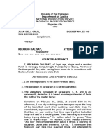 Counter-Affidavit With Attachments