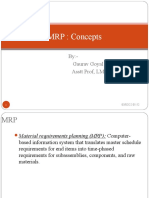 MRP: Concepts: By:-Gaurav Goyal Asstt Prof, LMTSOM