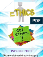 Chapter 01. ETHICS Introduction