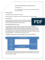 Functions and Roles of The Financial System in The Global Economy