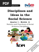 Disciplines and Ideas in The Social Science: Quarter 1 - Module 2