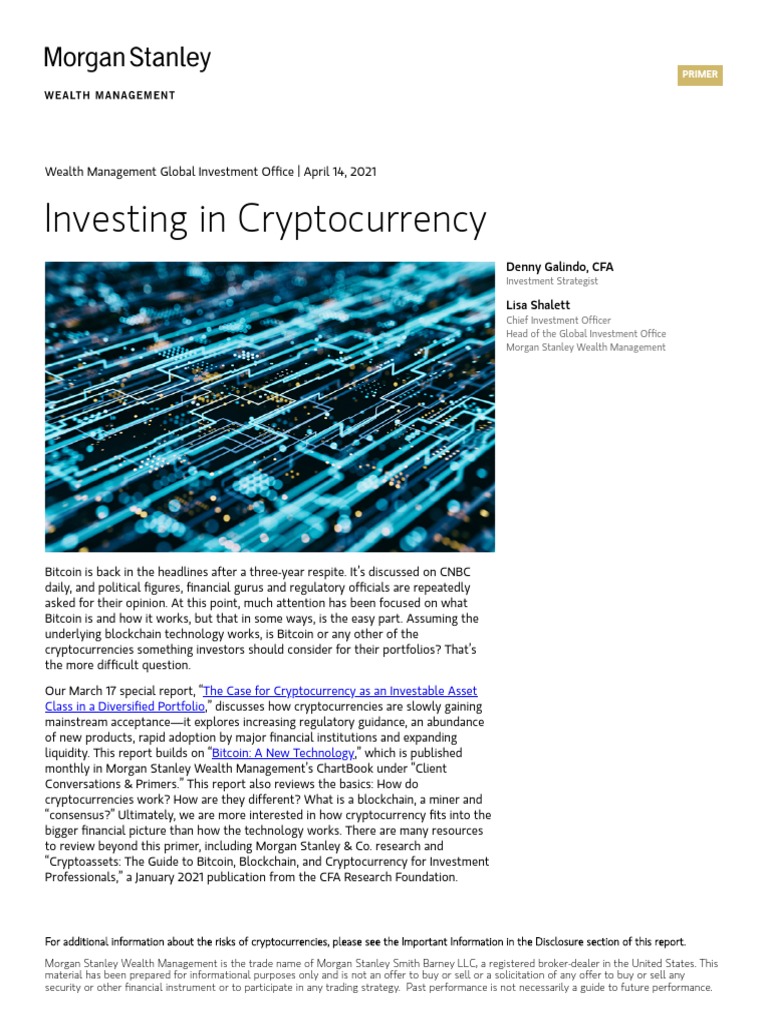 Investing in Cryptocurrency | PDF | Cryptocurrency | Bitcoin