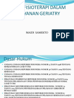 Peran Fisiterapi Dalam Pelayanan Geriatry