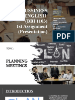 Bussiness English (BBI 1103) 1st Assignment (Presentation) : Group 2