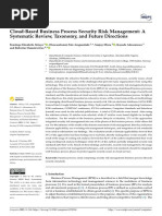 Computers: Cloud-Based Business Process Security Risk Management: A Systematic Review, Taxonomy, and Future Directions