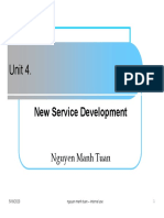 Unit 4.: New Service Development