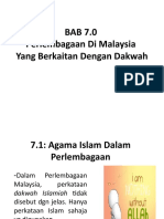 7.0 Perlembagaan Di Malaysia Yang Berkaitan Dengan Dakwah RASMI