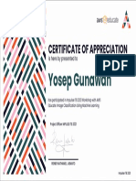 Certificate Workshop Yosep Gunawan