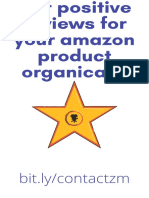 Get positive reviews for your amazon product organically