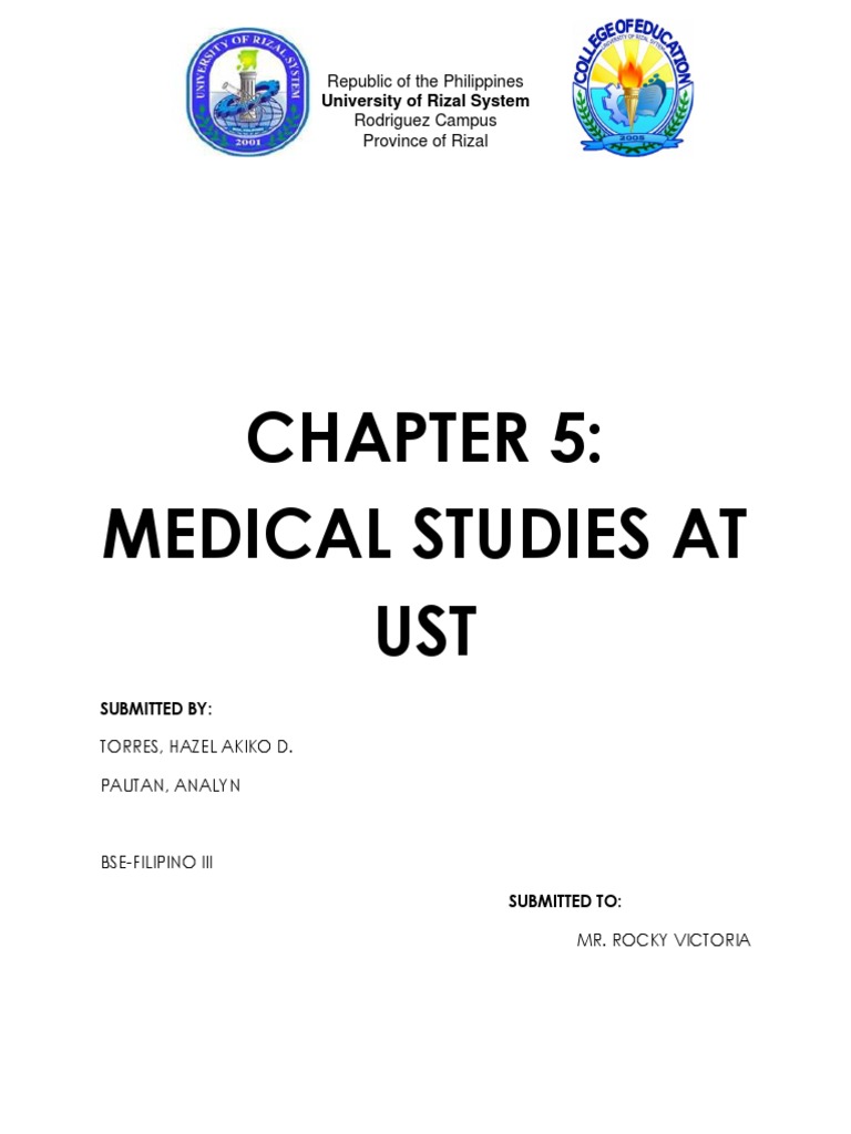 Rizal's Medical Studies at UST | PDF