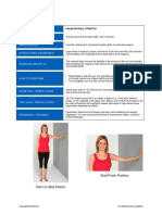 Name of Exercise Area (S) of Body Imbalance (S) Structures Addressed