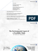 01 The Environmental Aspect of A Feasibility Study