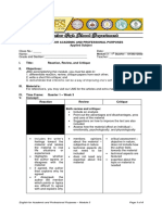 Academic English Critique Outline