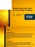 Hikmah Ibadah Haji, Zakat, dan Wakaf