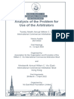 29th Vis Moot Analysis For Arbitrators Final