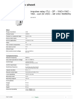 Product Data Sheet: Impulse Relay iTLI - 2P - 1NO+1NC - 16A - Coil 24 VDC - 48 VAC 50/60Hz