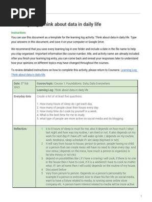 1st Learning Log