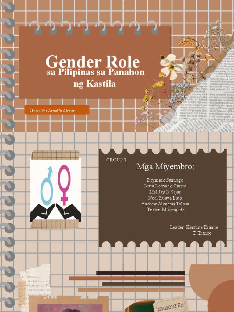 Gender Roles Sa Kasalukuyang Panahon - Nehru Memorial