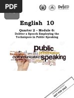 Revised Quarter 2 Module 6 Public Speaking 1 1