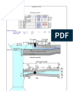 Design Summary:-Opning of Gate Btxy 0.10 X 0.22 MTR Water Head Hs 0.11