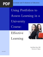 Download Effective Learning- Using Portfolios to Assess Learning by Dr Sarah Elaine Eaton SN56209954 doc pdf