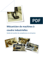 Mecanicien Machines Coudre Industrielles