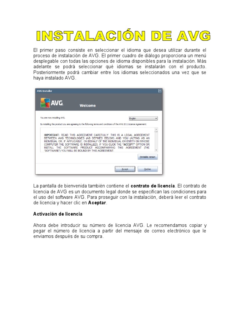 Pasos para Instalar Avg | PDF | Software | Software del sistema