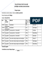 Fișa Integrată de Evaluare