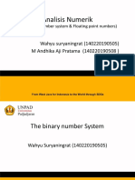 The Binary Number System & Floating Point Numbers