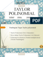 Kelompok 1 Taylor Polinomial