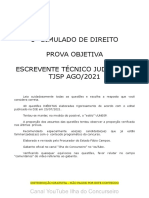 1o Simulado Direito Escrevente TJSP 2021