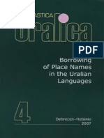 [Onomastica Uralica, 4] Ritva Liisa Pitkänen, Janne Saarikivi - Borrowing of Place Names in the Uralian Languages (2007, Debrecen University Press) - libgen.lc