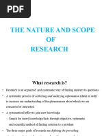 Nature and Scope of Research