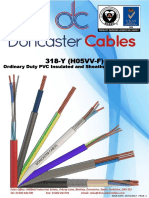 318-Y (H05VV-F) : Ordinary Duty PVC Insulated and Sheathed Flexible Cords