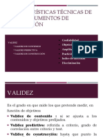 Características Técnicas Del Instrumento Evaluativo