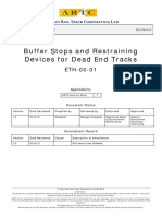 Buffer Stops and Restraining Devices For Dead End Tracks: Engineering (Track & Civil) Guideline