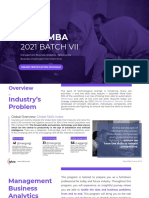 Data Mba: 2021 Batch Vii