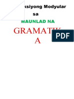 Maunlad Na Gramatika MODYUL 1